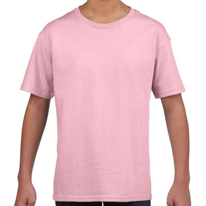 Light Pink - Front - Gildan Childrens-Kids Softstyle T-Shirt