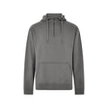 Dark Grey - Front - Kustom Kit Unisex Adult Quarter Zip Hoodie