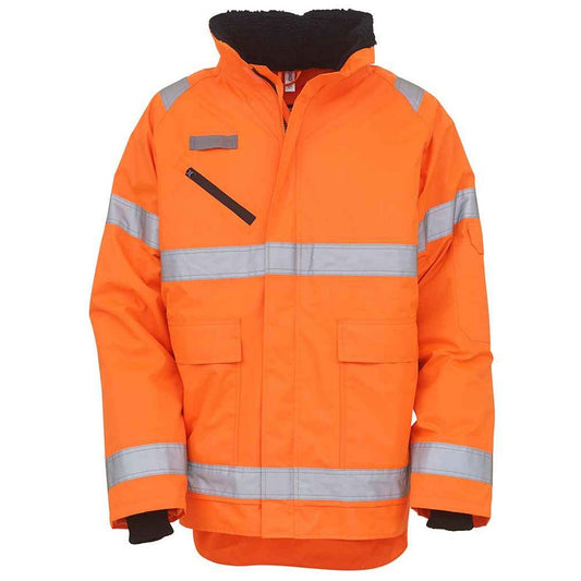 Orange - Front - Yoko Unisex Adult Fontaine Safety Storm Jacket