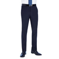 Navy - Front - Brook Taverner Mens Sophisticated Cassino Trousers