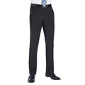 Black - Front - Brook Taverner Mens Sophisticated Cassino Trousers