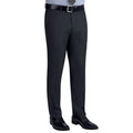 Charcoal - Front - Brook Taverner Mens Sophisticated Cassino Trousers
