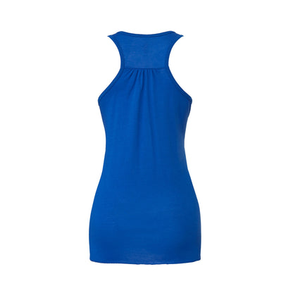 True Royal - Back - Bella + Canvas Womens-Ladies Racerback Flowy Tank Top