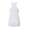 White - Back - Bella + Canvas Womens-Ladies Racerback Flowy Tank Top