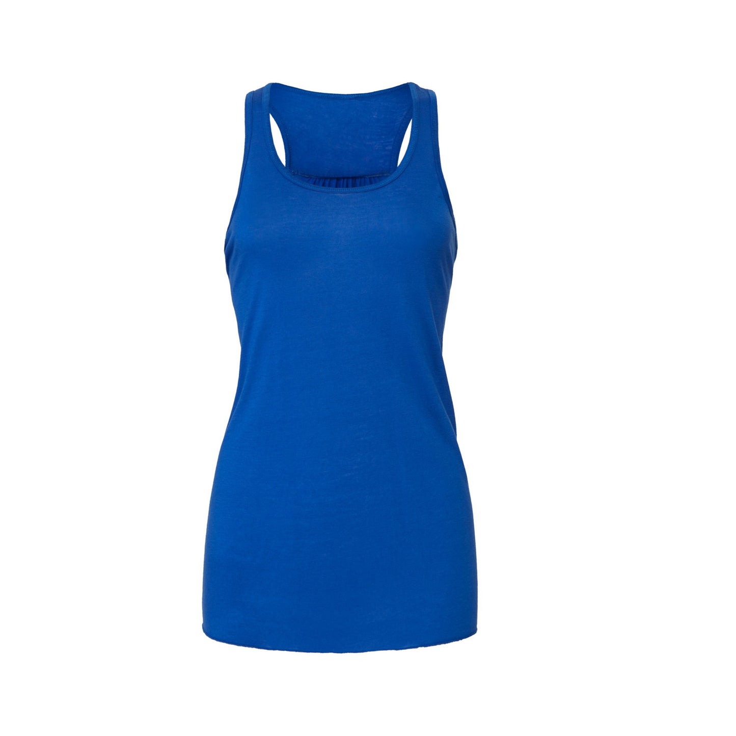 True Royal - Front - Bella + Canvas Womens-Ladies Racerback Flowy Tank Top