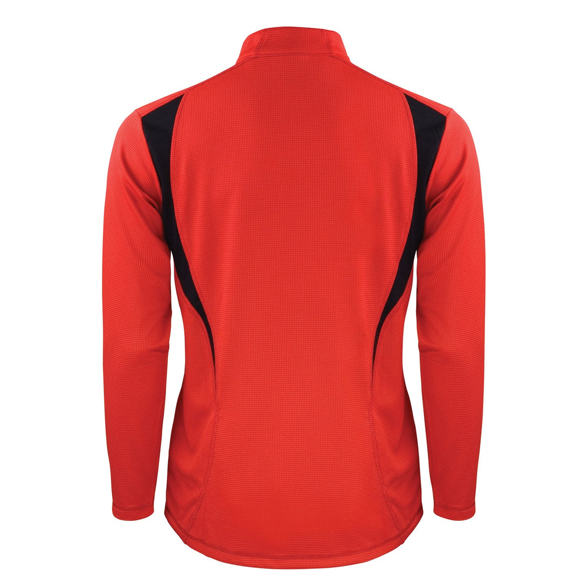 Red-Black-White - Back - Spiro Unisex Adult Trial Zip Neck Training Top