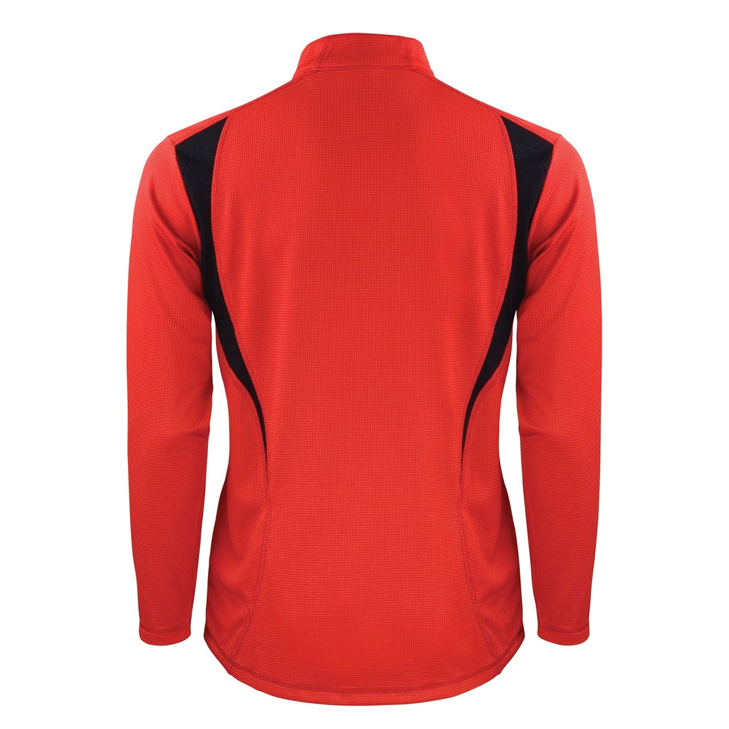 Red-Black-White - Back - Spiro Unisex Adult Trial Zip Neck Training Top