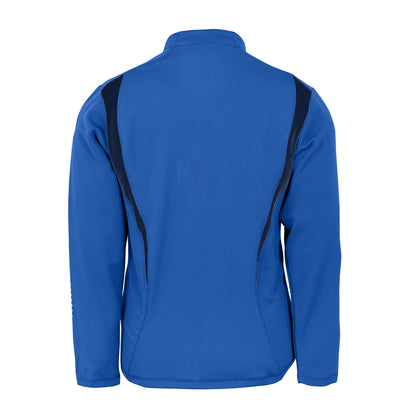 Royal Blue-Navy-White - Back - Spiro Unisex Adult Trial Zip Neck Training Top