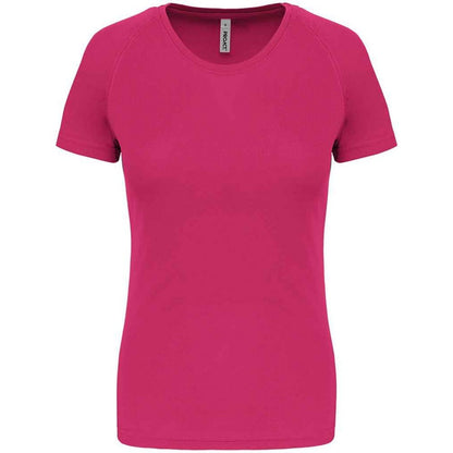 Fuchsia - Front - Proact Womens-Ladies Performance T-Shirt