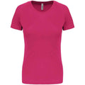 Fuchsia - Front - Proact Womens-Ladies Performance T-Shirt