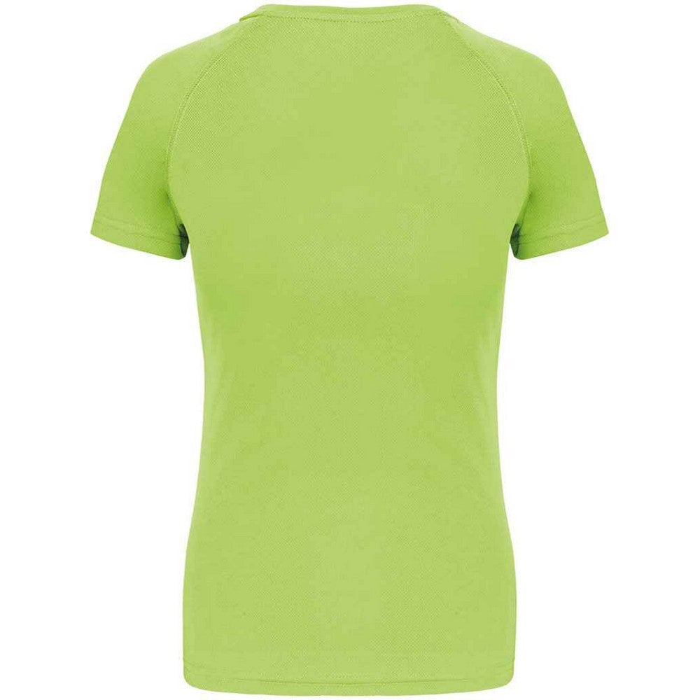 Lime Green - Back - Proact Womens-Ladies Performance T-Shirt