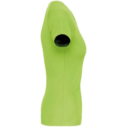 Lime Green - Side - Proact Womens-Ladies Performance T-Shirt