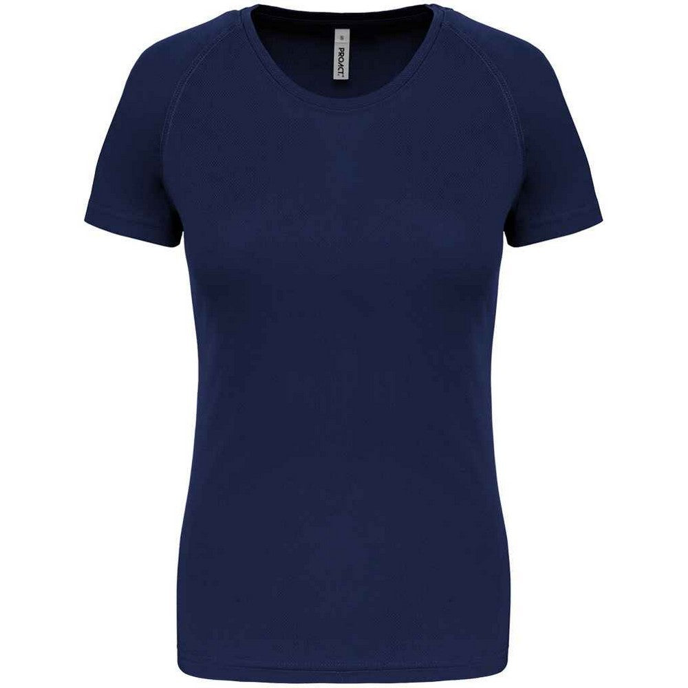 Navy - Front - Proact Womens-Ladies Performance T-Shirt