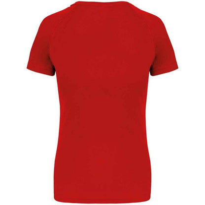 Red - Back - Proact Womens-Ladies Performance T-Shirt