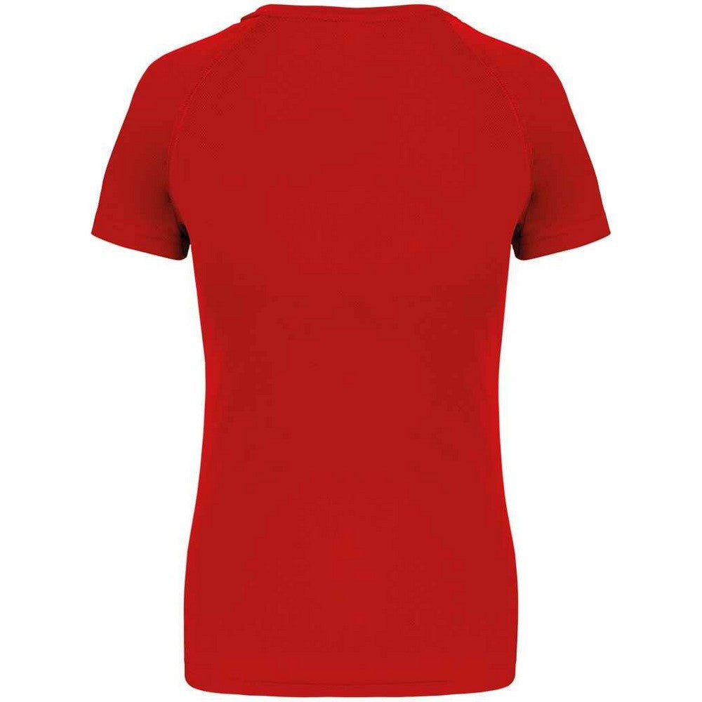 Red - Back - Proact Womens-Ladies Performance T-Shirt