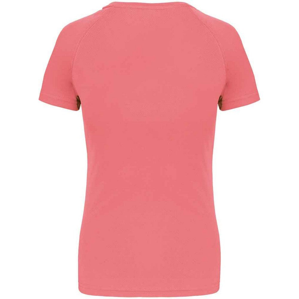 Sporty Coral - Back - Proact Womens-Ladies Performance T-Shirt