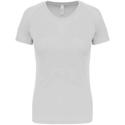 White - Front - Proact Womens-Ladies Performance T-Shirt