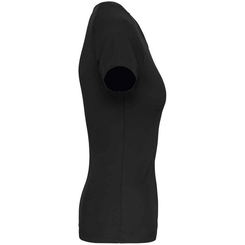 Black - Side - Proact Womens-Ladies Performance T-Shirt