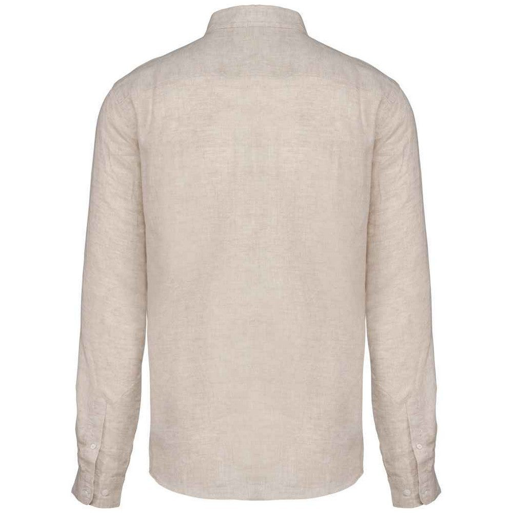 Linen - Back - Native Spirit Mens Linen Long-Sleeved Shirt