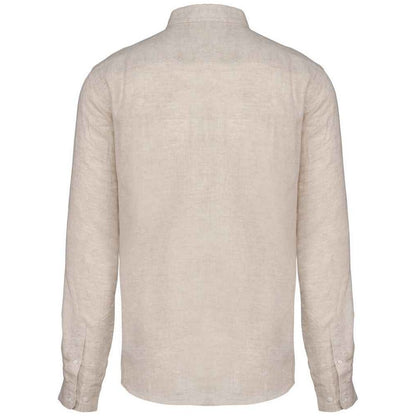 Linen - Back - Native Spirit Mens Linen Long-Sleeved Shirt