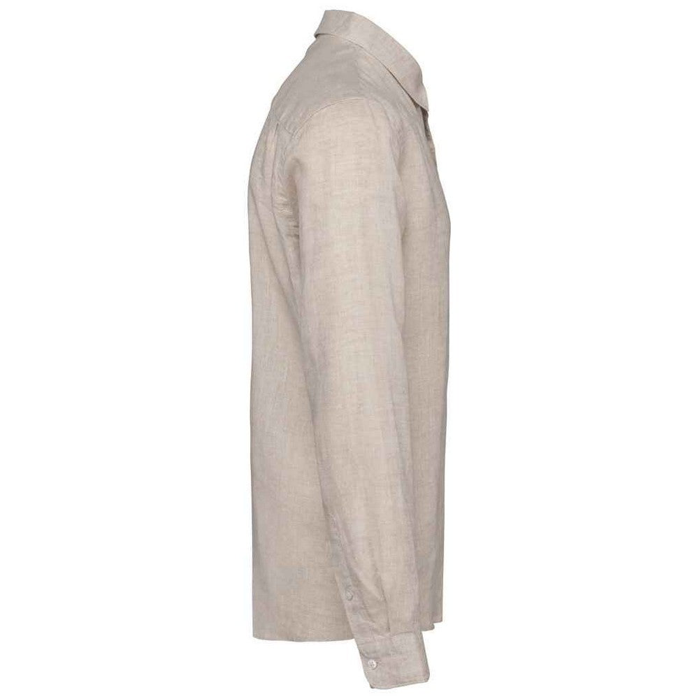 Linen - Side - Native Spirit Mens Linen Long-Sleeved Shirt