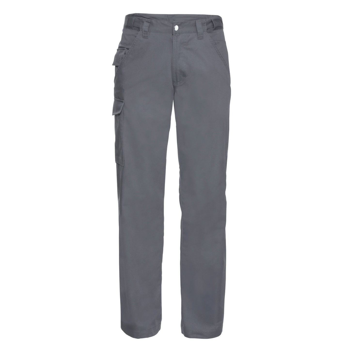 Convoy Grey - Front - Russell Mens Polycotton Work Trousers