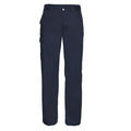 French Navy - Front - Russell Mens Polycotton Work Trousers