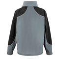 Grey-Black - Back - WORK-GUARD by Result Mens Ice Fell Hooded Soft Shell Jacket