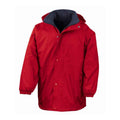 Red-Navy - Front - Result Mens StormDri 4000 Reversible Waterproof Jacket