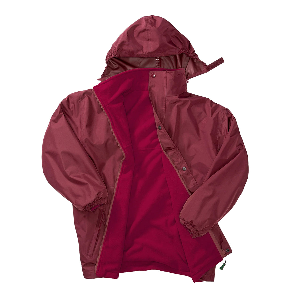Burgundy - Front - Result Mens StormDri 4000 Reversible Waterproof Jacket