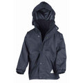 Navy - Front - Result Childrens-Kids StormDri 4000 Reversible Jacket