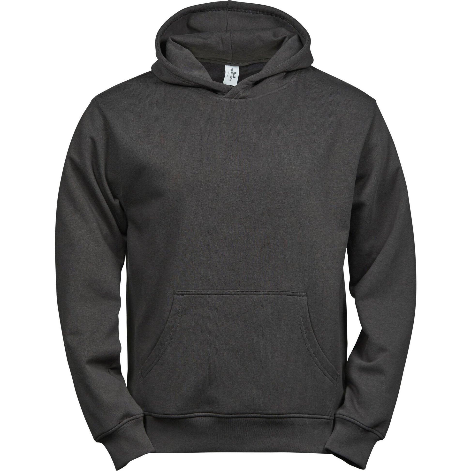 Grey - Front - Tee Jays Childrens-Kids Power Heather Hoodie