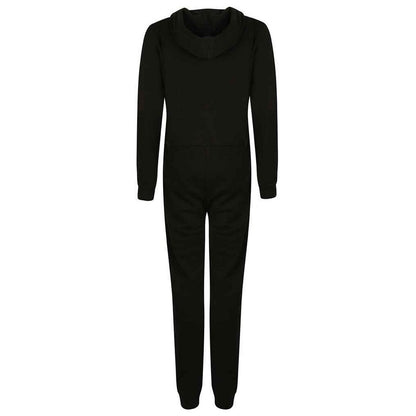 Black - Back - SF Men Unisex Adult Sleepsuit