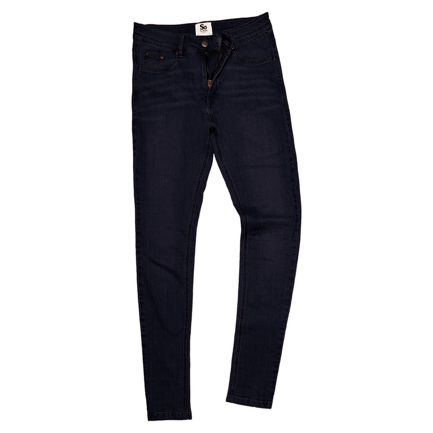 Black - Front - So Denim Womens-Ladies Lara Skinny Jeans