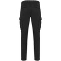 Washed Black - Back - Native Spirit Mens Washed Cargo Trousers