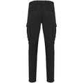 Washed Black - Back - Native Spirit Mens Washed Cargo Trousers