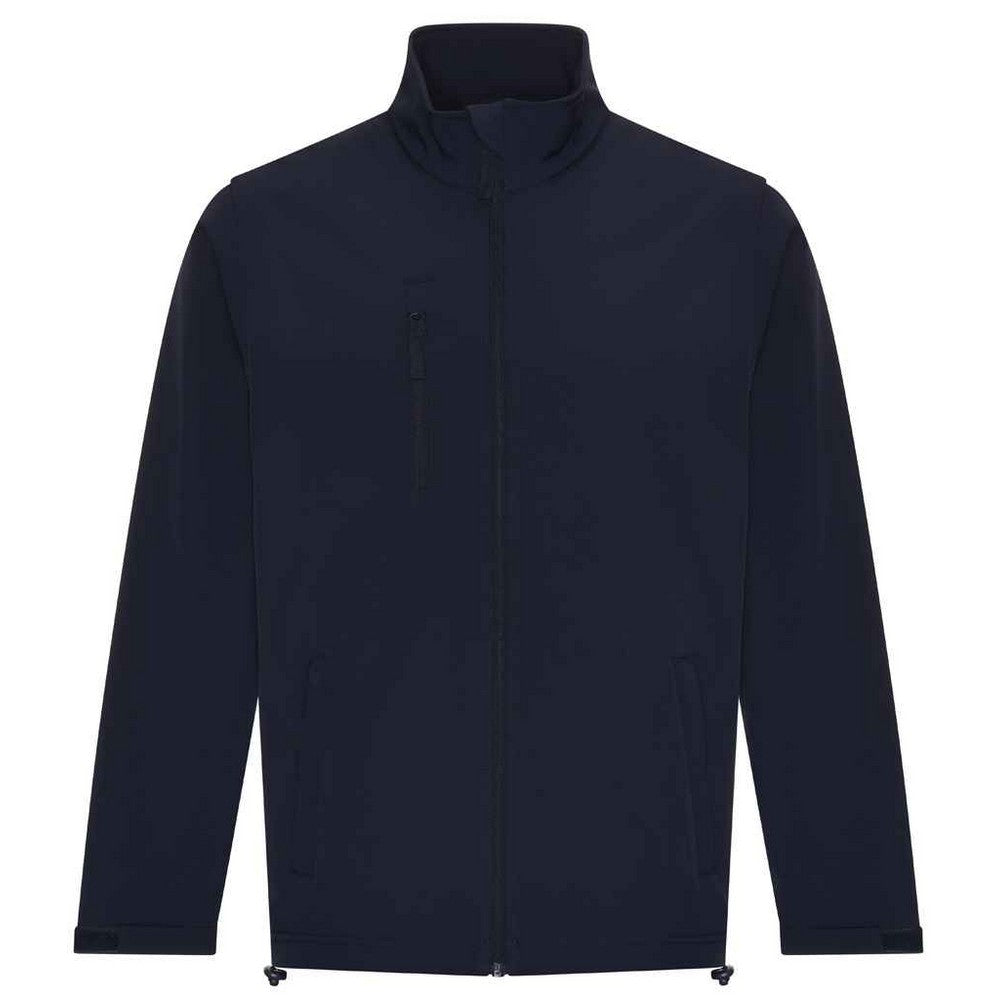 Navy - Front - PRO RTX Mens Soft Shell Jacket