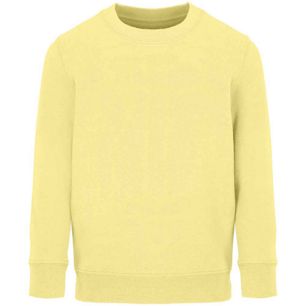 Light Yellow - Front - SOLS Childrens-Kids Columbia Sweatshirt