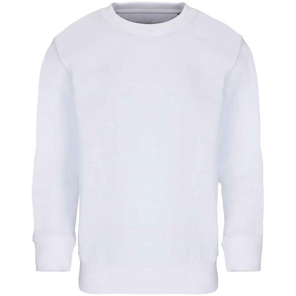 White - Front - SOLS Childrens-Kids Columbia Sweatshirt