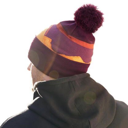 Desert Peaks - Back - Beechfield Mountain Pom Pom Beanie