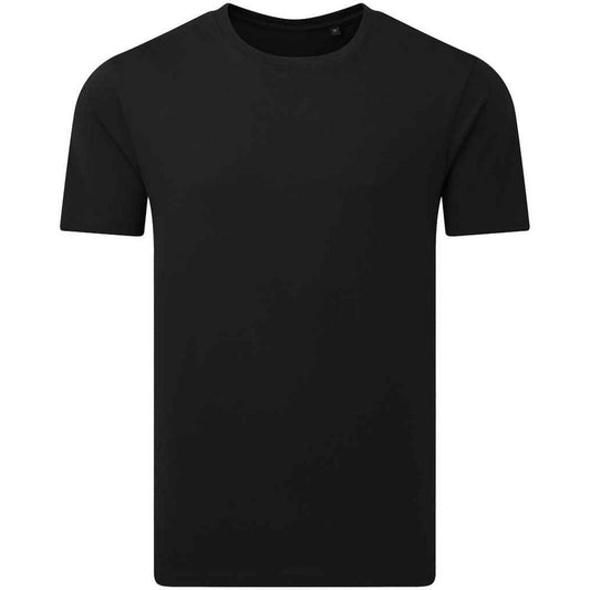 Black - Front - Anthem Unisex Adult Organic Midweight T-Shirt