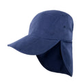 Navy - Front - Result Headwear Childrens-Kids Fold Up Legionnaire Hat