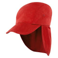Red - Front - Result Headwear Childrens-Kids Fold Up Legionnaire Hat