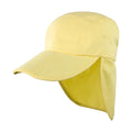 Yellow - Front - Result Headwear Childrens-Kids Fold Up Legionnaire Hat