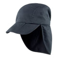 Black - Front - Result Headwear Childrens-Kids Fold Up Legionnaire Hat