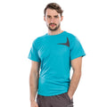 Aqua-Grey - Back - Spiro Mens Dash Training T-Shirt