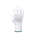 White - Front - Portwest Unisex Adult PU Palm Gloves