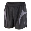 Black-Grey - Front - Spiro Mens Micro-Lite Running Shorts