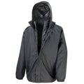 Black - Front - Result Core Mens 3 in 1 Jacket