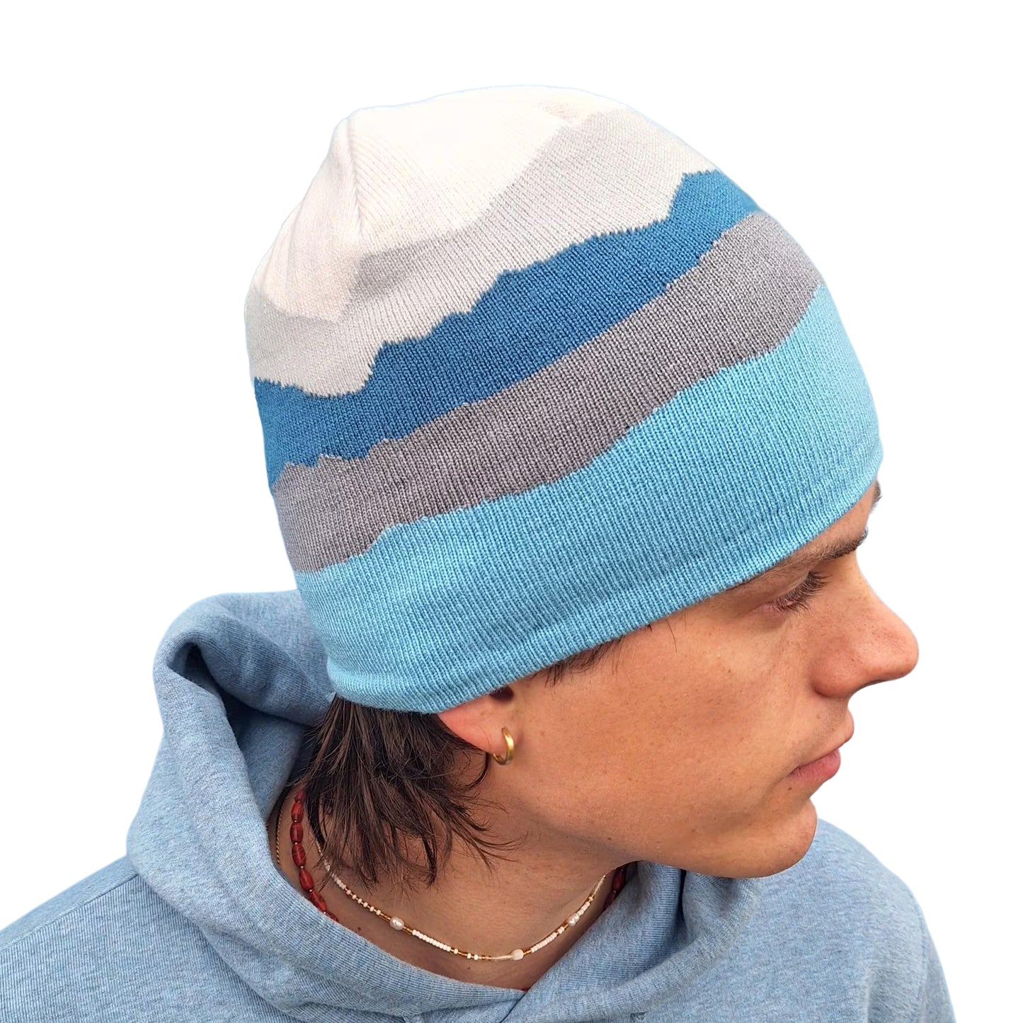 Glacier Peaks - Back - Beechfield Mountain Pull-On Beanie